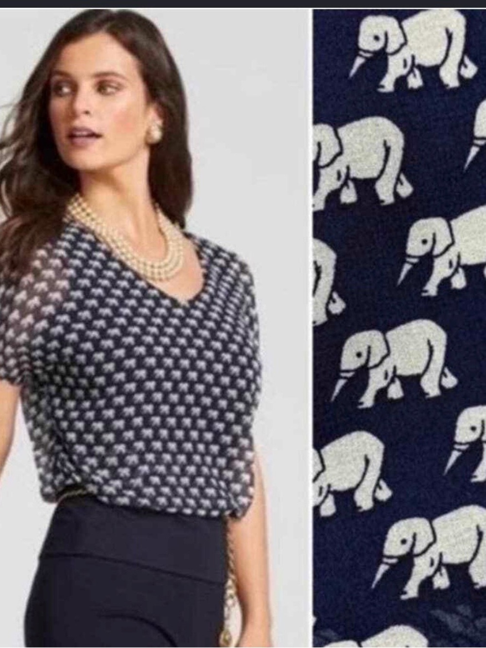 Cabi elephant blouse
